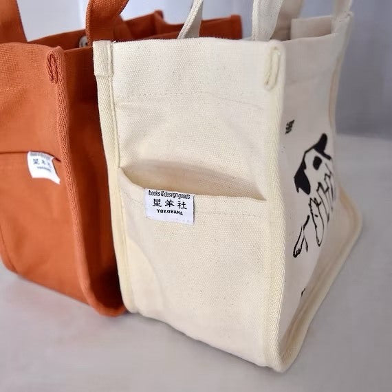 現貨 日本製 星羊社 昭和復古 貓印牛奶 帆布袋 托特包 手提袋 便當袋  貓