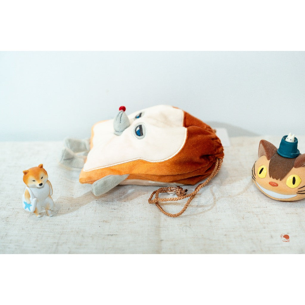 現貨｜日本 麵包小偷 吐司老鼠 Pan Dorobo 絨毛束口袋