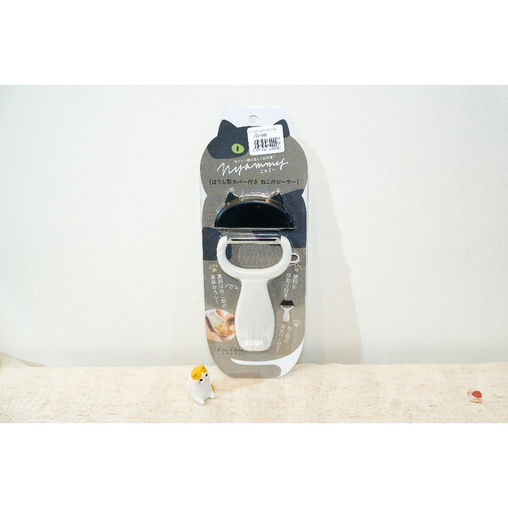 現貨 | 日本製  Nyammy 貝印 貓咪 造型削皮刀  廚具 廚房用品