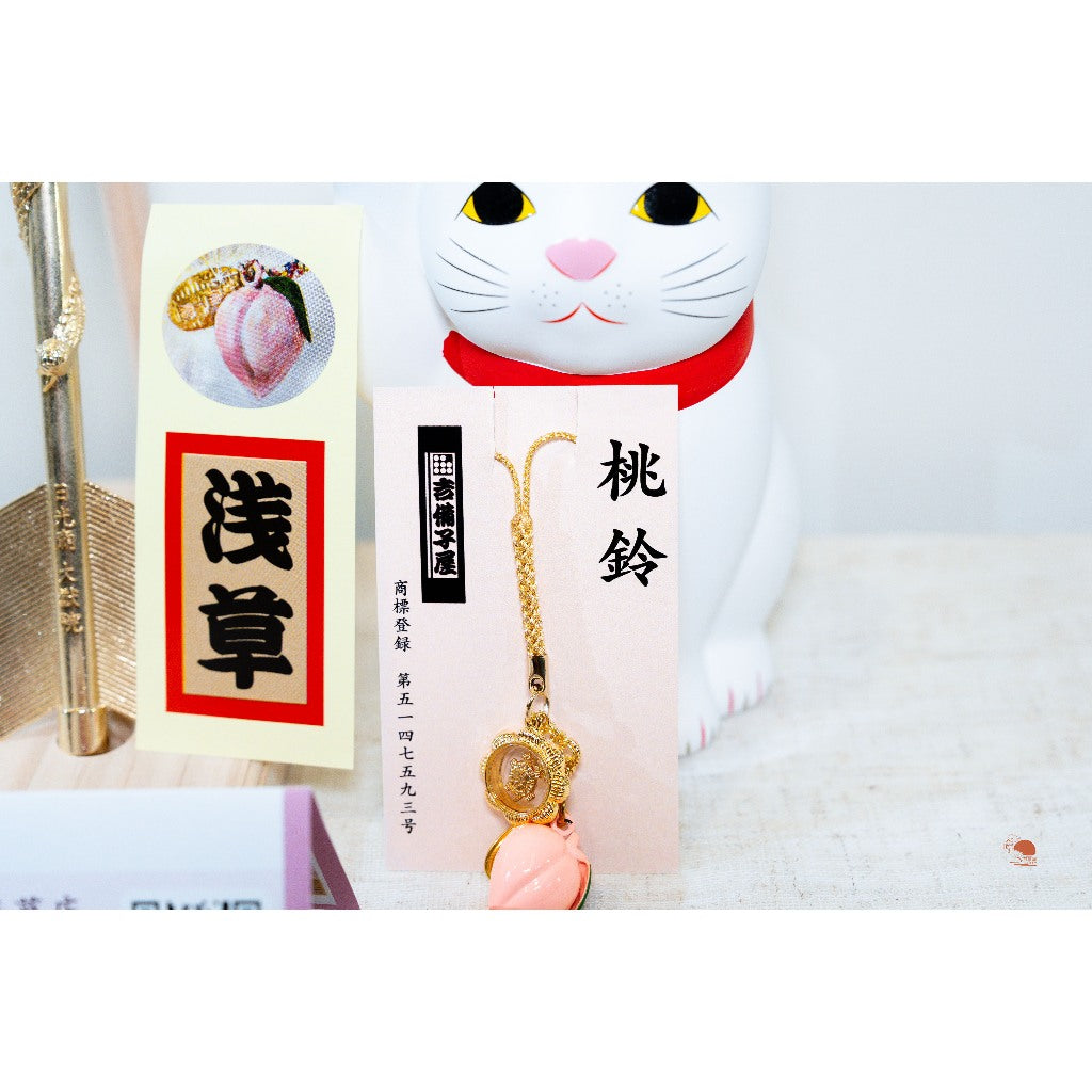 現貨｜日本 淺草 吉備子屋 Kibikoya 手工製作 桃鈴吊飾