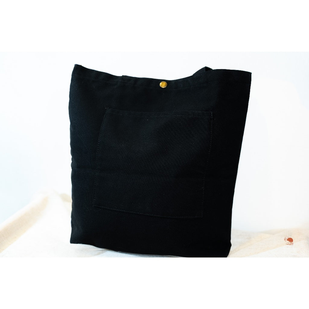 現貨｜MIFFY 米飛兔 黑底米飛兔刺繡印花 帆布肩背 手提托特包 提袋