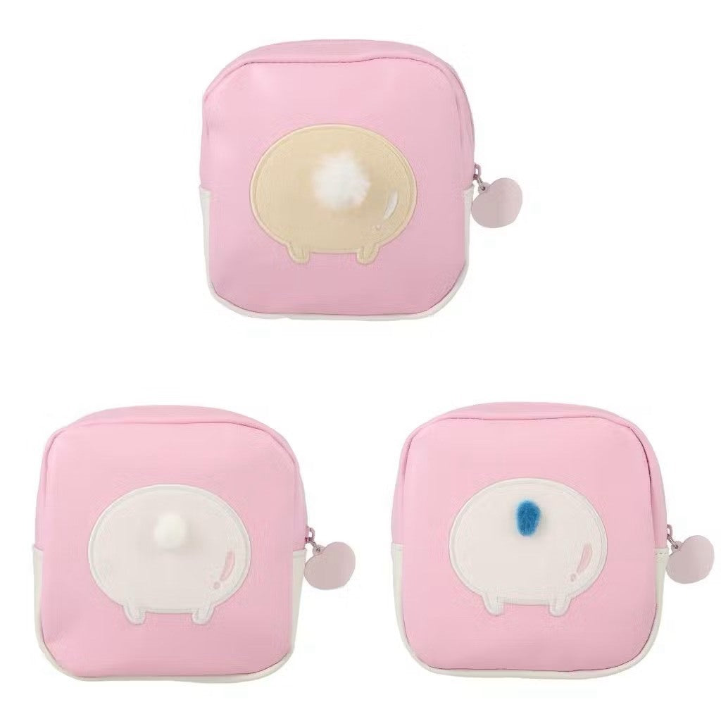 現貨｜日本 吉伊卡哇 Chiikawa 烏薩奇 Usagi 水蜜桃系列 方形隨身包 化妝包