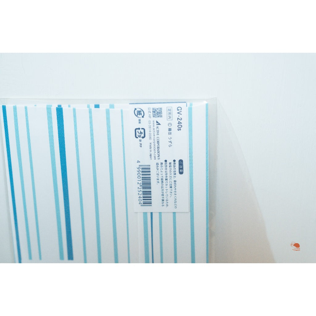 現貨 日本製精選  夏日風 團扇卡片 彩色手繪風迷你紙扇 祝福賀卡 文具