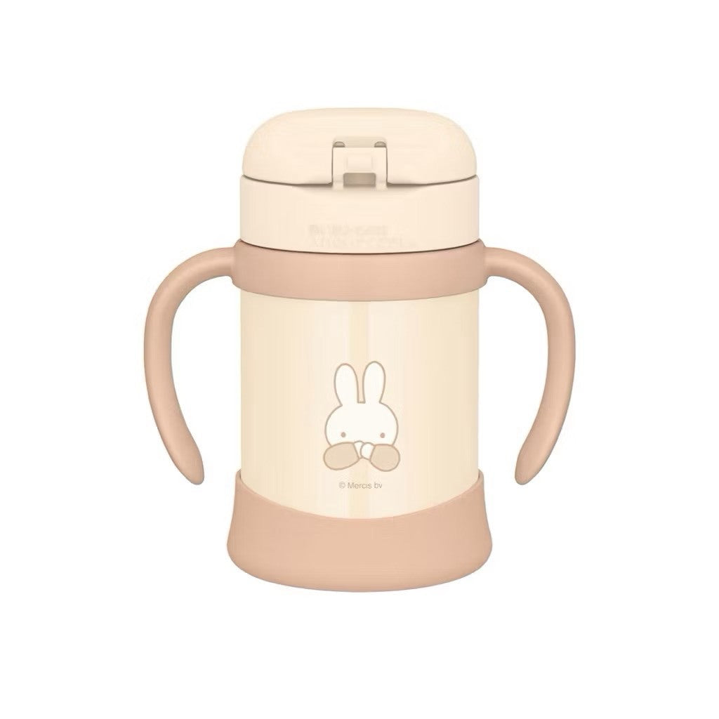 現貨 日本 THERMOS 膳魔師 Miffy 米飛兔 奶茶色 不鏽鋼兒童水壺 學習杯 250ml 附吸管