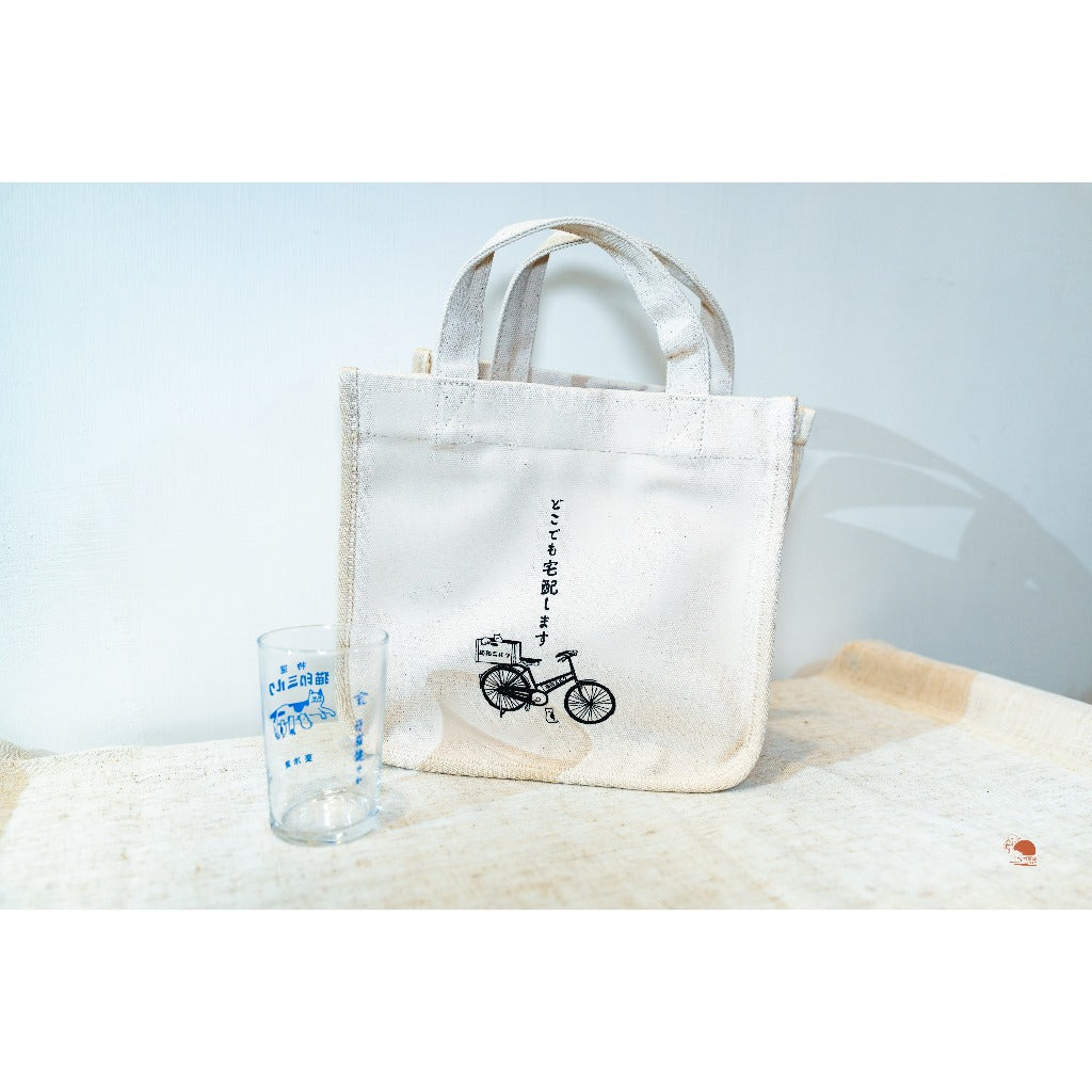 現貨 日本製 星羊社 昭和復古 貓印牛奶 帆布袋 托特包 手提袋 便當袋  貓