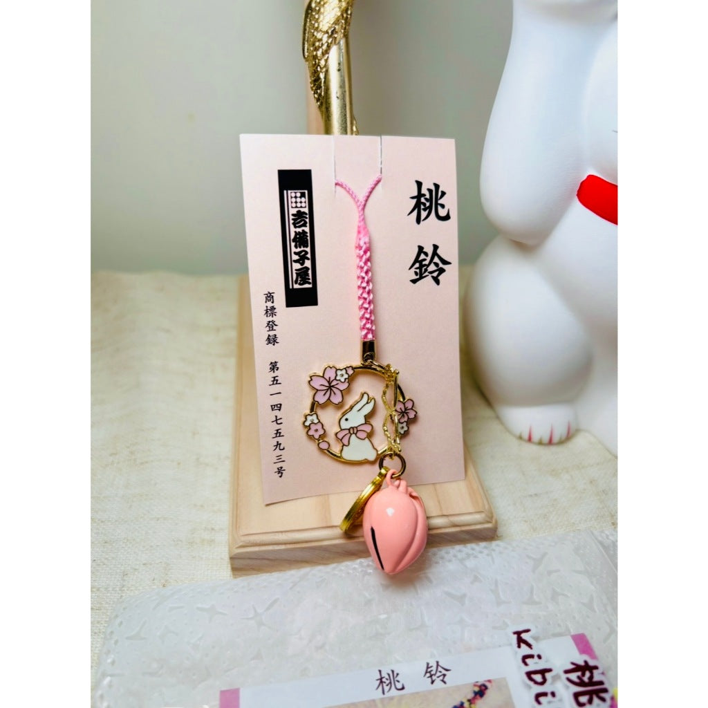 現貨｜日本 淺草 吉備子屋 Kibikoya 手工製作 桃鈴吊飾