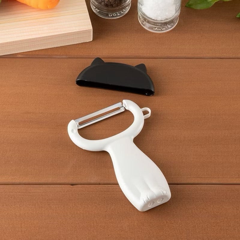 現貨 | 日本製  Nyammy 貝印 貓咪 造型削皮刀  廚具 廚房用品